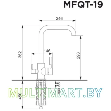 Смеситель MAUNFELD MFQT-19B (черный) картинка 4